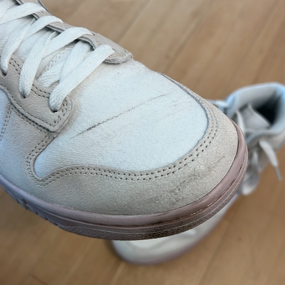 Nike Dunk Hi Retro size 10 Cracked Leather Salt Flats DV0822-100 Men's - Picture 8 of 12